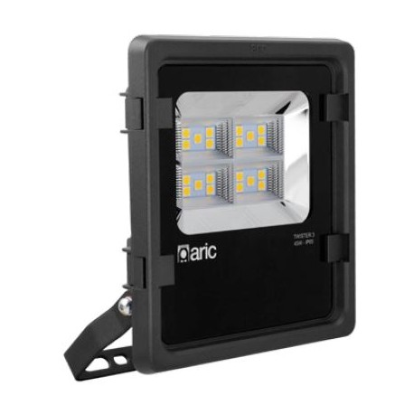 Projecteur extérieur LED TWISTER 3 - symétrique - 45W - 2400K - 4950Lm - Non dimmable - Avec ampoule - Noir