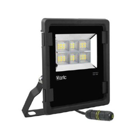 Projecteur extérieur LED TWISTER 3 - symétrique - 70W - 2400K - 7700Lm - Non dimmable - Avec ampoule - Noir