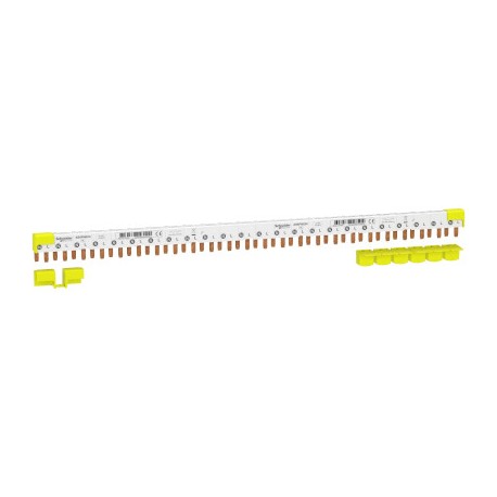 Peigne de raccordement horizontal Acti9 - 80A - 1P+N - 24 modules de 18mm