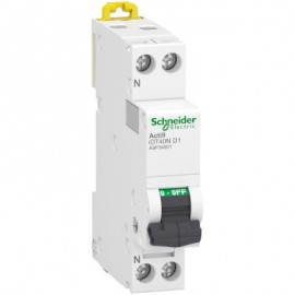 Disjoncteur 1A - iDT40N Acti9 - 10kA - Courbe D - 1P+N