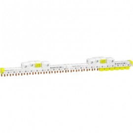 Peigne avec connecteurs intégrés - Raccordement horizontal Acti9 - 63A - 3P+N - 24 modules de 18mm