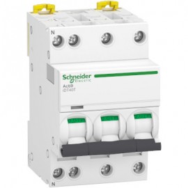 Disjoncteur 6A - iDT40T Acti9 - 6kA - courbe D - 3P+N