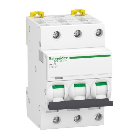 Disjoncteur 20A - iDT40T Acti9 - 6kA - courbe C - 3P