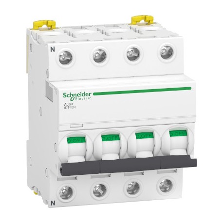 Disjoncteur 40A - iDT40N Acti9 - 10kA - courbe C - 4P