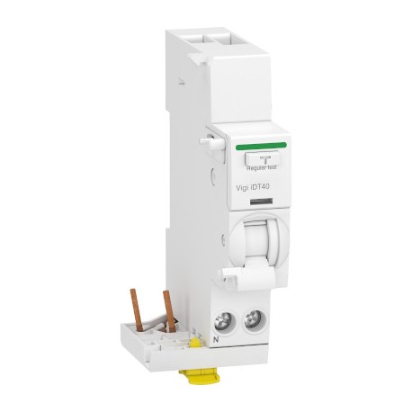 Bloc différentiel 40A - Vigi iDT40 -Départ - 30 mA - Type AC - 1P+N