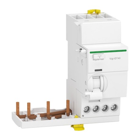 Bloc différentiel 25A - Vigi iDT40 -Départ - 30 mA - Type Asi - 3P+N