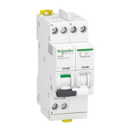Disjoncteur différentiel 32A - iDD40N Acti9 - 10kA - courbe C - 1P+N - 30mA - Type AC