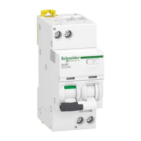 Disjoncteur différentiel ”départ” 20A - iDD40K Acti9 - 4.5kA - courbe C - 1P+N - 300mA
