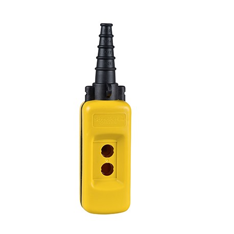 Boite à bouton pendante Harmony - 2 trous ø22mm - Jaune