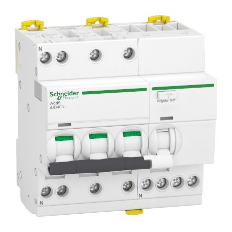 Disjoncteur différentiel ”départ” 20A - iDD40N Acti9 - 10kA - courbe C - 3P+N - 300mA