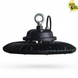 Lampe industrielle UFO LED - 150W - 6000K - Rond - Suspendu - Noir - Meanwell