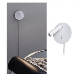 Applique LED Tabari Métal - 4W - Blanc/Chrome - Avec ampoule