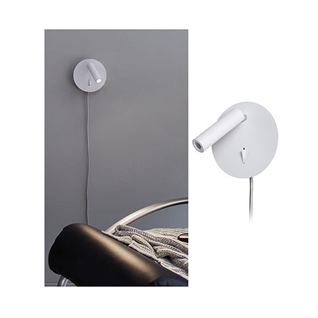 Applique LED Tabari Métal - 4W - Blanc/Chrome - Avec ampoule