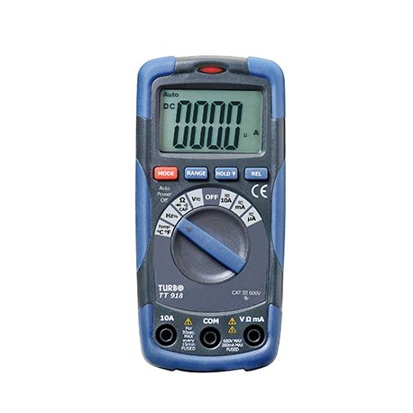 Multimetre numérique compact 600V 10A 6000pts T°