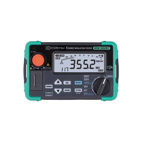 Mesureur d'isolement numérique 50/100/125/250/500/1000V - Mémoire - Bluetooth
