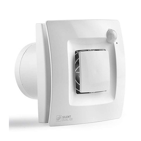 Aérateur Silent Dual - Ponctuel & Permanent - 25 à 90m³/h - Blanc