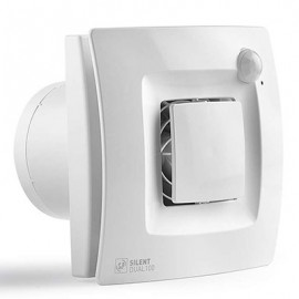 Aérateur Silent Dual - Ponctuel & Permanent - 100 à 235m³/h - Blanc