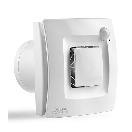 Aérateur Silent Dual - Ponctuel & Permanent - 100 à 235m³/h - Blanc