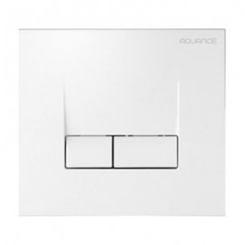 Plaque de déclenchement Smarty - Double touche - Blanc