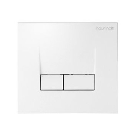Plaque de déclenchement Smarty - Double touche - Blanc