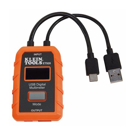 Multimètre USB type A et type C