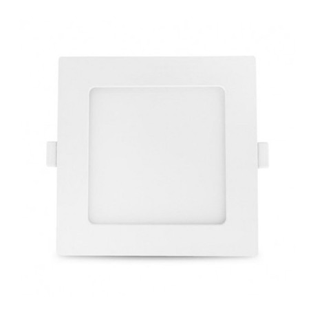 Plafonnier LED -  10W - 3000K - Carré - Blanc - Non dimmable