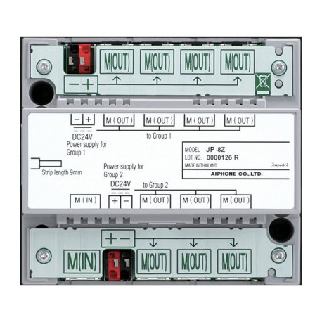 Distributeur vidéo - 7 sorties RJ45 - Pour câblage en étoile des JP4HD