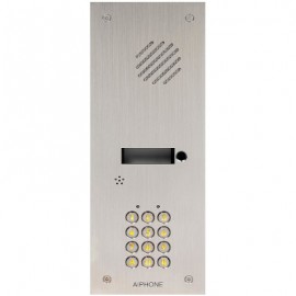 Façade 1 BP - Pour platine - DA1DS - Avec clavier - Inox