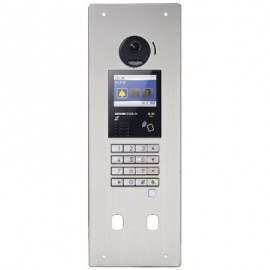 Platine monobloc - Encastrée - Inox - Double perçage T25