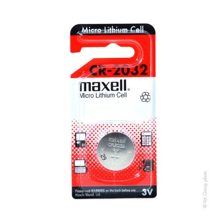Maxell PILE CMOS MAXELL 10x Véritable CR2032 3V Bouton Lithium / Batteries  Cellules Pièces - Prix pas cher