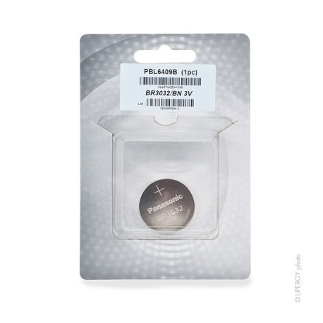 Pile bouton lithium - BR3032/BN - 3V - 500 mAh