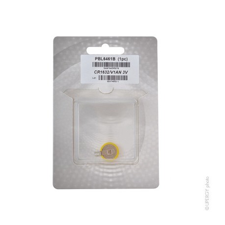 Pile bouton lithium - CR1632/V1AN - 3V - 140 mAh