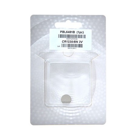 Pile bouton lithium - CR1220/BN - 3V - 35 mAh