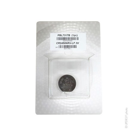 Pile bouton lithium - CR2450NRV-LF - 3V - 540 mAh