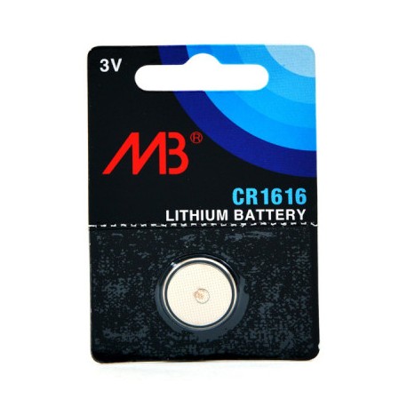 Pile bouton lithium - CR1616 - 3V - 50 mAh