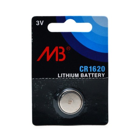 Pile bouton lithium - CR1620 - 3V - 70 mAh