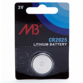 Pile bouton lithium - CR2025 - 3V - 160 mAh