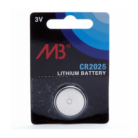 Pile bouton lithium - CR2025 - 3V - 160 mAh
