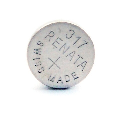 Pile bouton oxyde argent 317 - 1,55V - 10,5 mAh