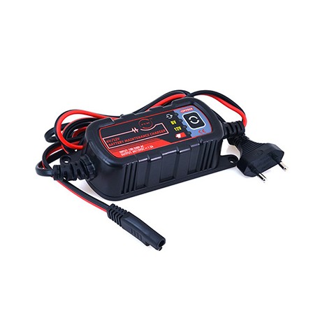 Chargeur pour batterie plomb - 6 ou 12V - Pinces crocodiles - Maintien de charge