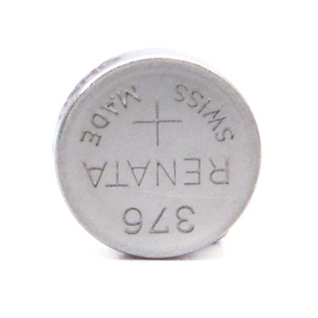 Pile bouton oxyde argent 376 - 1,55V - 27 mAh