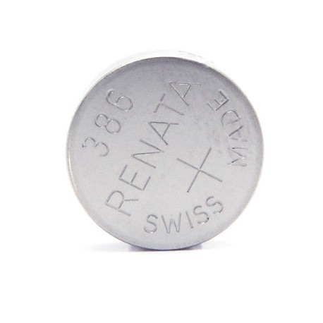 Pile bouton oxyde argent 386 - 1,55V - 130 mAh