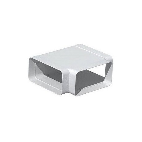 Té horizontal rectangulaire THR pour conduit PVC Rigide - Extra-plat 55 x 110 mm