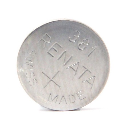 Pile bouton oxyde argent 381 - 1,55V - 50 mAh