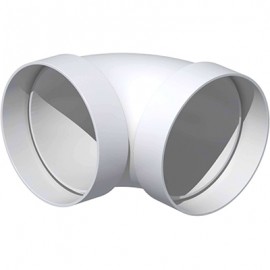 Coude circulaire 90° CDC 100 pour conduits rigides ronds PVC - ø100mm