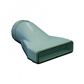 Manchon mixte rectangulaire à joints MCMV 125 pour conduit PVC Rigide - Ultra-plat 55 x 220 mm
