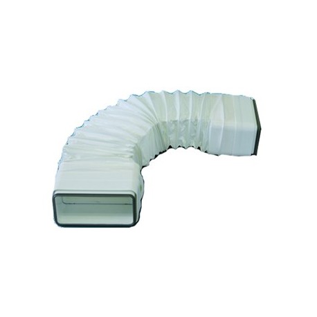 Tube souple à joints rectangulaire TFRV 100 pour conduit PVC Rigide - Ultra-plat 55 x 110 mm