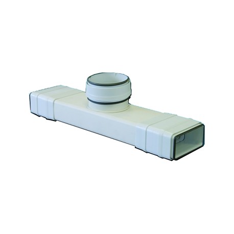 Té à joints TERV 100 pour conduit PVC Rigide - Ultra-plat 55 x 110 mm