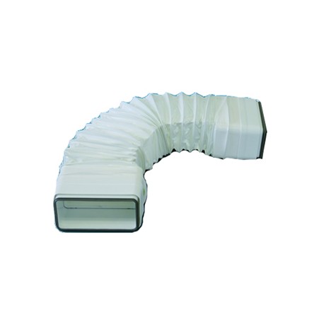 Tube souple à joints rectangulaire TFRV 125 pour conduit PVC Rigide - Ultra-plat 55 x 220 mm