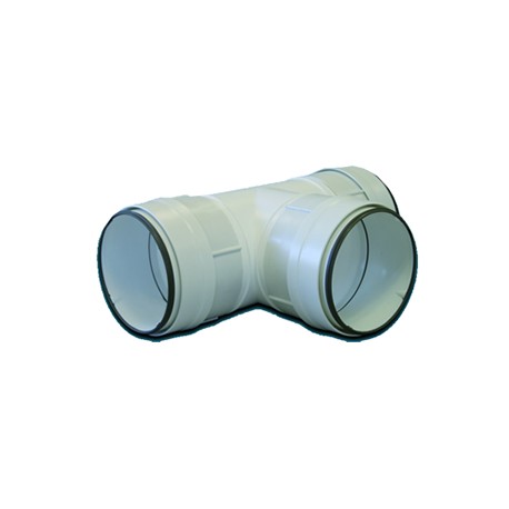 Té horizontal circulaire à joints THCV 100 pour conduit PVC Rigide - 100 mm